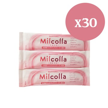 【三得利】Suntory Milcolla 蜜露珂娜 膠原蛋白 隨身包(30包/無盒)