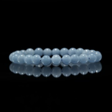 宏雲Hongyun-ew--廠家天然石5A藍天使手串藍色圓珠串珠手鏈女藍天使單串手鏈