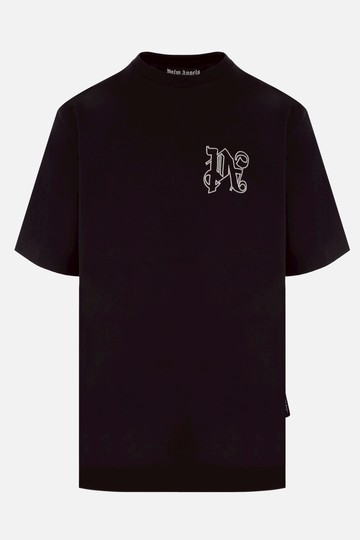 PALM ANGELS PA Monogram cotton t-shirt Man