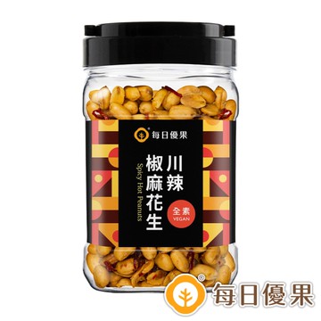 罐裝川辣椒麻花生350G 每日優果