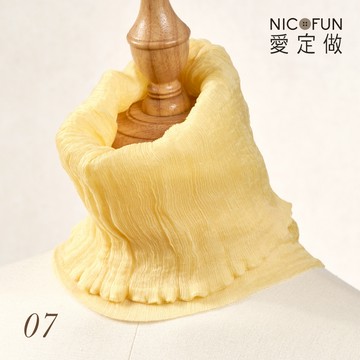 NicoFun 愛定做 花果系33 亮桔柳葉絲 百搭圍脖 圍巾 100%桑蠶絲 真絲silk四季圍脖 圍巾 領巾 髮帶