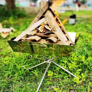 美麗大街【109051438】 輕便 燒烤爐 烤肉架 焚火台 露營必備