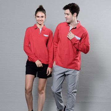 Per GIBO休閒網眼女版POLO衫(PK163023紅)