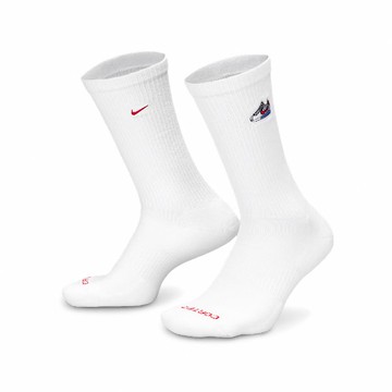 休閒襪 Everyday 中筒 長襪 白 運動襪 吸濕快乾 小勾 IB3373-100