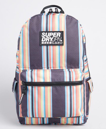 Superdry Men's Men's Block Edition Montana Rucksack Grey / Grey Stripe - Size: 1SIZE