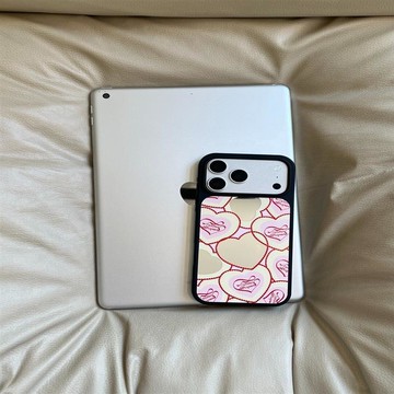 ✨iPhone手機殼✨小捧愛心適用蘋果17Pro手機殼iPhone16/15小眾14硬13高級12鏡面11