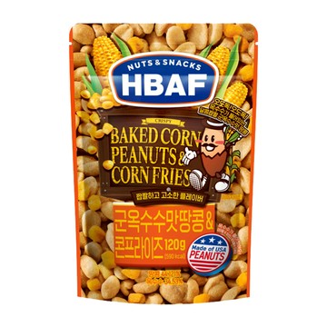 HBAF 烤玉米味花生玉米粒(120g)