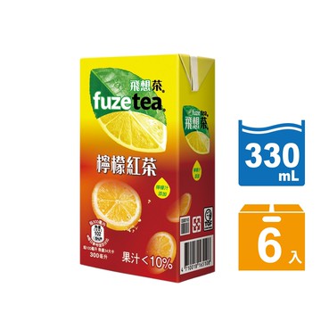 FUZE tea 飛想茶檸檬紅茶300ml(6入/組)