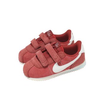 Nike 休閒鞋 Cortez SE TDV 小童鞋 學步鞋 紅 白 魔鬼氈 麂皮 IO9256-600
