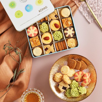 【金格】香榭午茶綜合小餅禮盒(附專屬提袋)