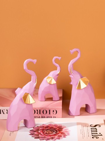 新品上架~幾何象擺件家庭家里裝飾品客廳電視機柜酒柜房間溫馨創意家居擺設- 雙11全館免運