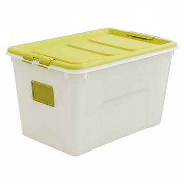 Living Soop 方形收納箱  綠色  72L  1個