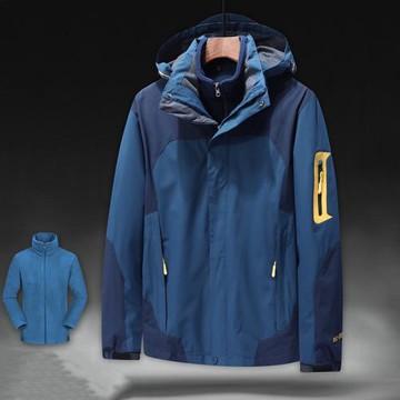 沖鋒衣男女三合一可拆卸加絨加厚冬季外套戶外防風防水防寒兩件套