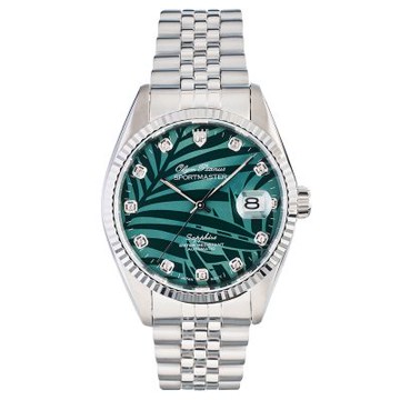 Olym Pianus 奧柏 棕影系列 碧蔭紳士自動機械男錶 89322.22AGS 綠面