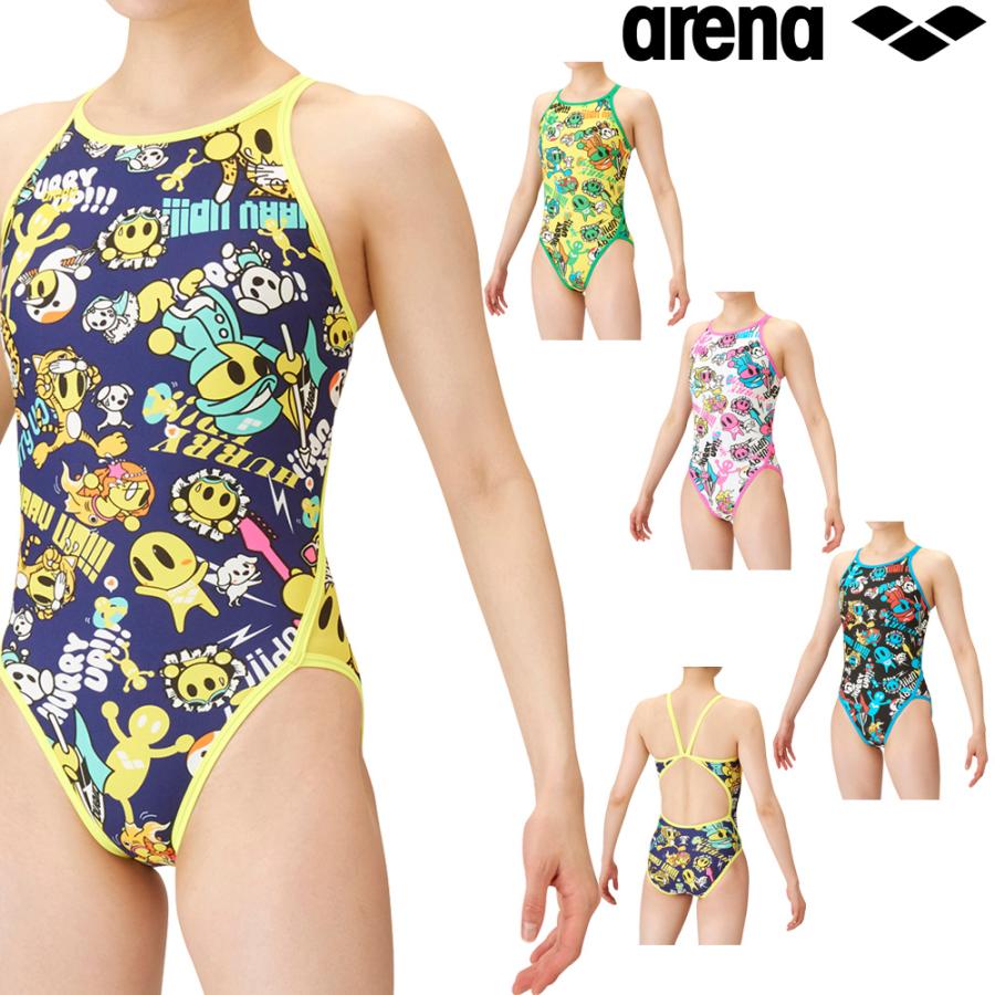 美品 arena アリーナ 競泳水着 タフスーツ L 練習水着 - 水着