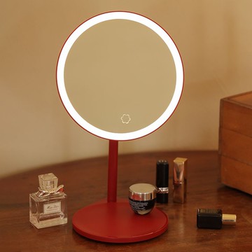 台灣公司貨 免運 可開票 結婚 訂婚 女方陪嫁物品鏡子結婚紅色梳妝臺led化妝鏡帶燈補光結婚用品大全