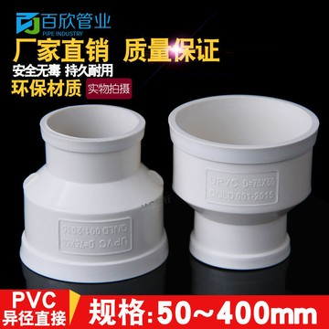 ⚡ 工廠直營⚡油煙機排煙管大小頭pvc異徑變徑接頭直接直通排風通風同心排水管