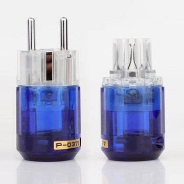 Oyaide歐亞德P-037E/C-037 鍍銠歐標電源插頭插尾 AC音響功放膽機