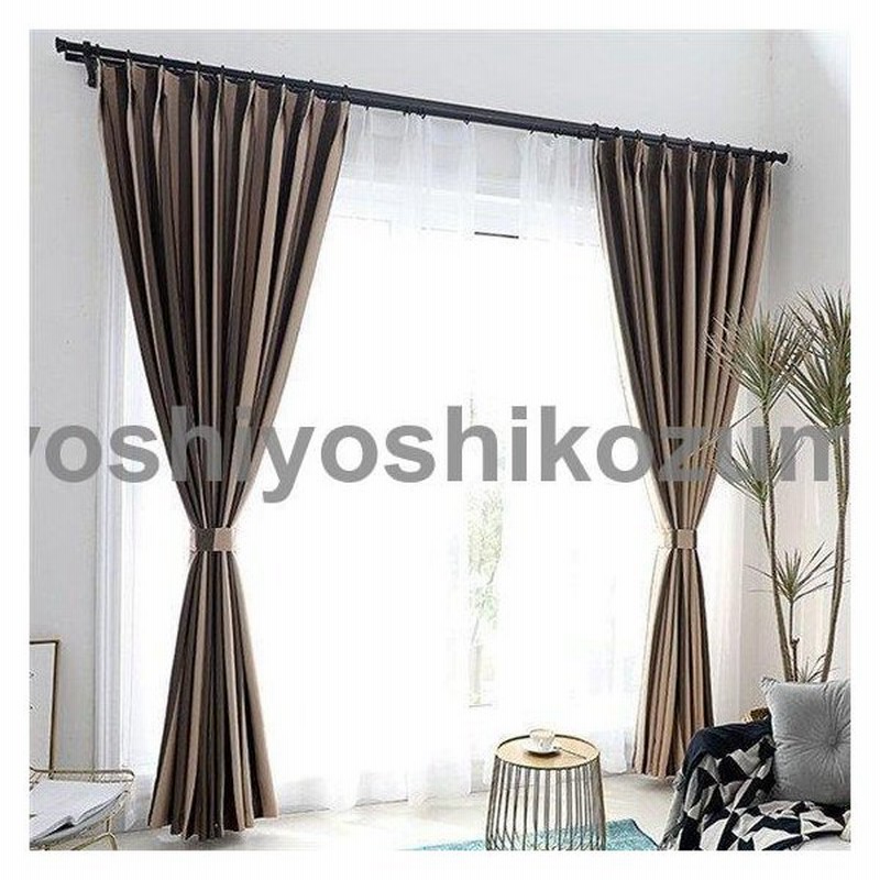 ドレープカーテン 保温 ストライプ柄 モダン 安い お得なサイズ 書斎 断熱 子供部屋 北欧 おしゃれ 厚手 出窓 両開き 2枚 通販 Lineポイント最大0 5 Get Lineショッピング