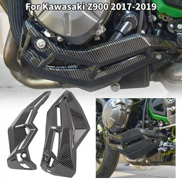 LJBKOALL Z900 摩托車下發動機腹盤底蓋保護罩下導流罩適用於川崎 Z 900 2017 2018 2019