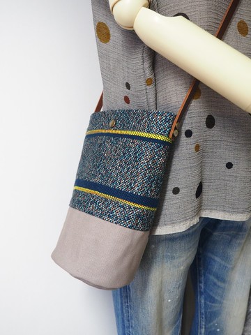 織布水桶袋(花紋綠)