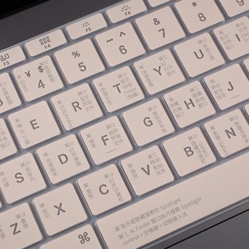 適用macbookpro鍵盤膜蘋果電腦air13寸mac13.3筆記本15新款透光防水超薄可愛12os快捷鍵16保護膜14功能配件m1