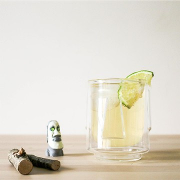 好玻GOODGLAS 摩艾雙層玻璃杯-清透300ml