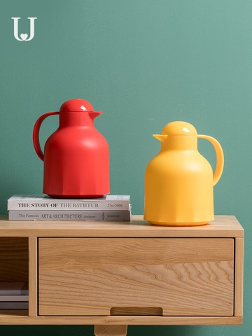 玻璃內膽按壓式小型家用保溫熱水瓶學生宿舍1200ml熱水暖水壺暖壺