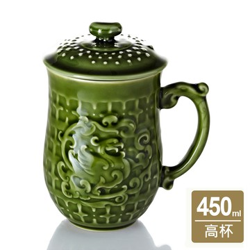 乾唐軒活瓷 | 喜鳳來儀杯 / 綠釉 450ml