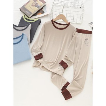 『孩子都夸好』超舒適莫代爾兒童秋褲純棉男童保暖褲青少年線褲