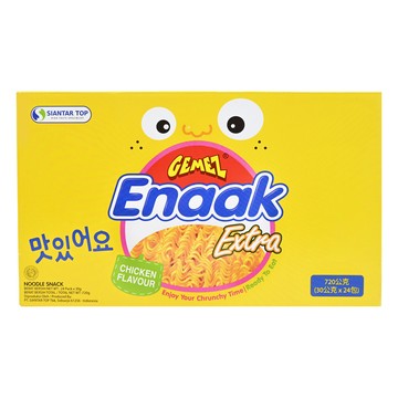 GEMEZ Enaak 韓式小雞麵 雞汁味 Set  香酥脆美味，小包裝設計  720g  1盒