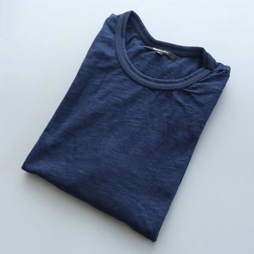 酷寶外貿 300g美式復古圓領重磅厚實竹節棉純棉純色日常短袖T恤男