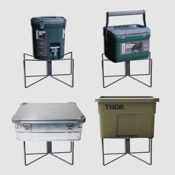 露營支架咖啡箱戶外野炊折疊便攜式輕量化黑色銀色30升至50升鋁箱