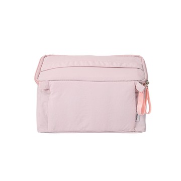 韓國 ithinkso - 大開口立體化妝品收納包-淺粉 (21X16X9CM)
