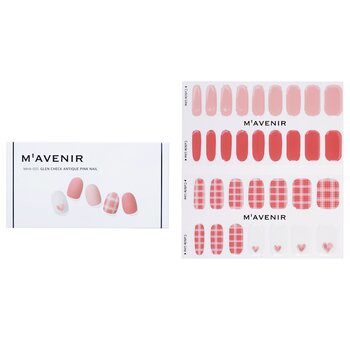 Mavenir Mavenir 指甲貼 (粉色) - # Glen Check Antique Pink Nail 32pcs-美容工具
