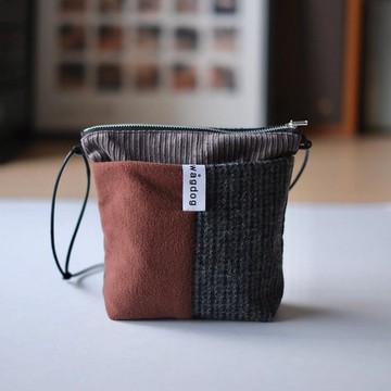 【限定】冬季拼接船型肩背包 隨身包 / 混色