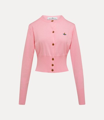 Vivienne Westwood Bea Cropped Cardigan Cotton / Cashmere Pink S Women