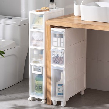 熱銷 附發票 22CM衛生間夾縫置物架塑料抽屜式馬桶縫隙儲物架浴室洗漱臺收納架【全館特惠 PPW1234】