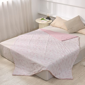 JINDACHI 金大器 冰分子極柔夏雪被  200 x 150cm  葉境悠影 粉紅色