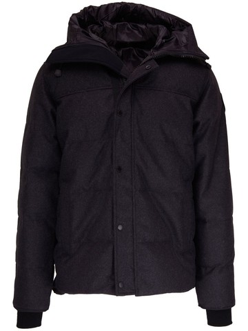 Canada Goose - MacMillan hooded down parka - men - Recycled Wool/Polyamide/Polyester/other fibers/Feather Down - L - Black