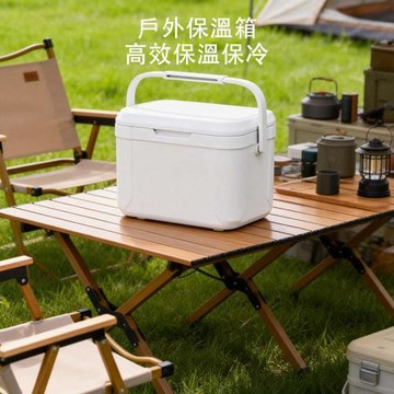 露營車載冰桶5.5L（食品級輕便保溫箱 手提式保鮮冰桶 露營釣魚適用 三合一鮮冷熱保溫箱 冰袋）