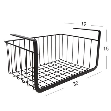 籃宿舍分層掛籃衣柜鐵藝桌下櫥柜收納下掛置物架隔板架吊柜大小