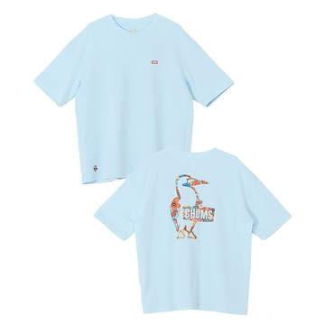 CHUMS Hippie Trip Booby Logo T 男 短袖上衣 淺藍色 CH012783A002