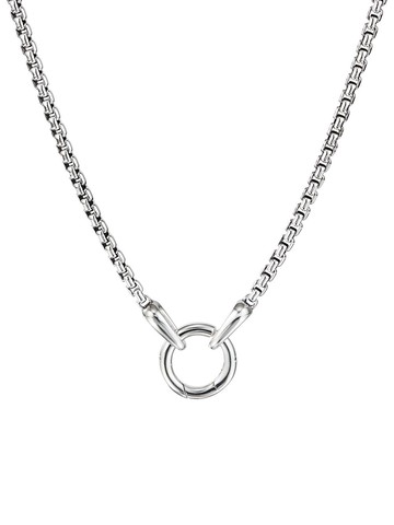 David Yurman - circle charm necklace - men - Sterling Silver - One Size