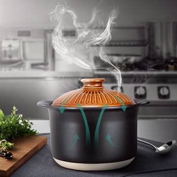 5500ml陶瓷煲湯煲大容量湯鍋燉鍋大號砂鍋耐熱耐冷陶瓷鍋【聚物優品】