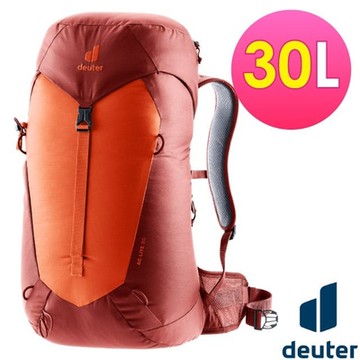 【Deuter】AC LITE 網架直立式透氣背包30L_3421024 辣椒紅