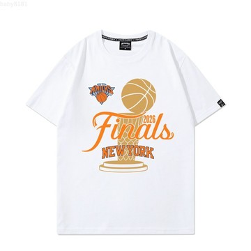 jalen brunson 杰倫·布朗森FMVP 紐約尼克 NBA縂冠軍 印花純棉短袖T卹男女寬鬆美式街頭hiphop