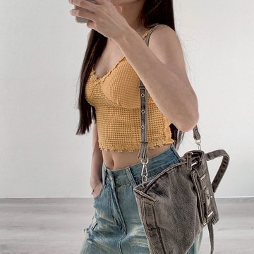 【Aa.chic熱賣商品】做舊復古牛仔後背包(單一色).女包/配件/牛仔/後背包/日常/百搭/復古【C228203】