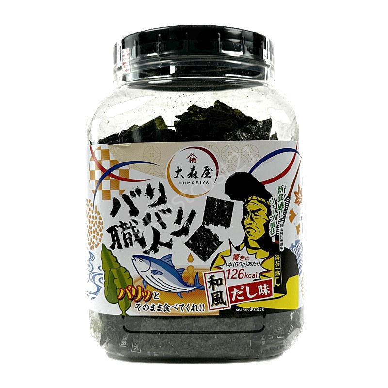 大森屋 バリバリ職人 和風だし味 60g Omoriya Flavored Seaweed