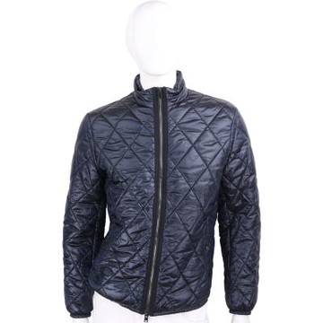 Woolrich 菱格縫線亮面深藍填充科技棉尼龍外套 夾克(男款)